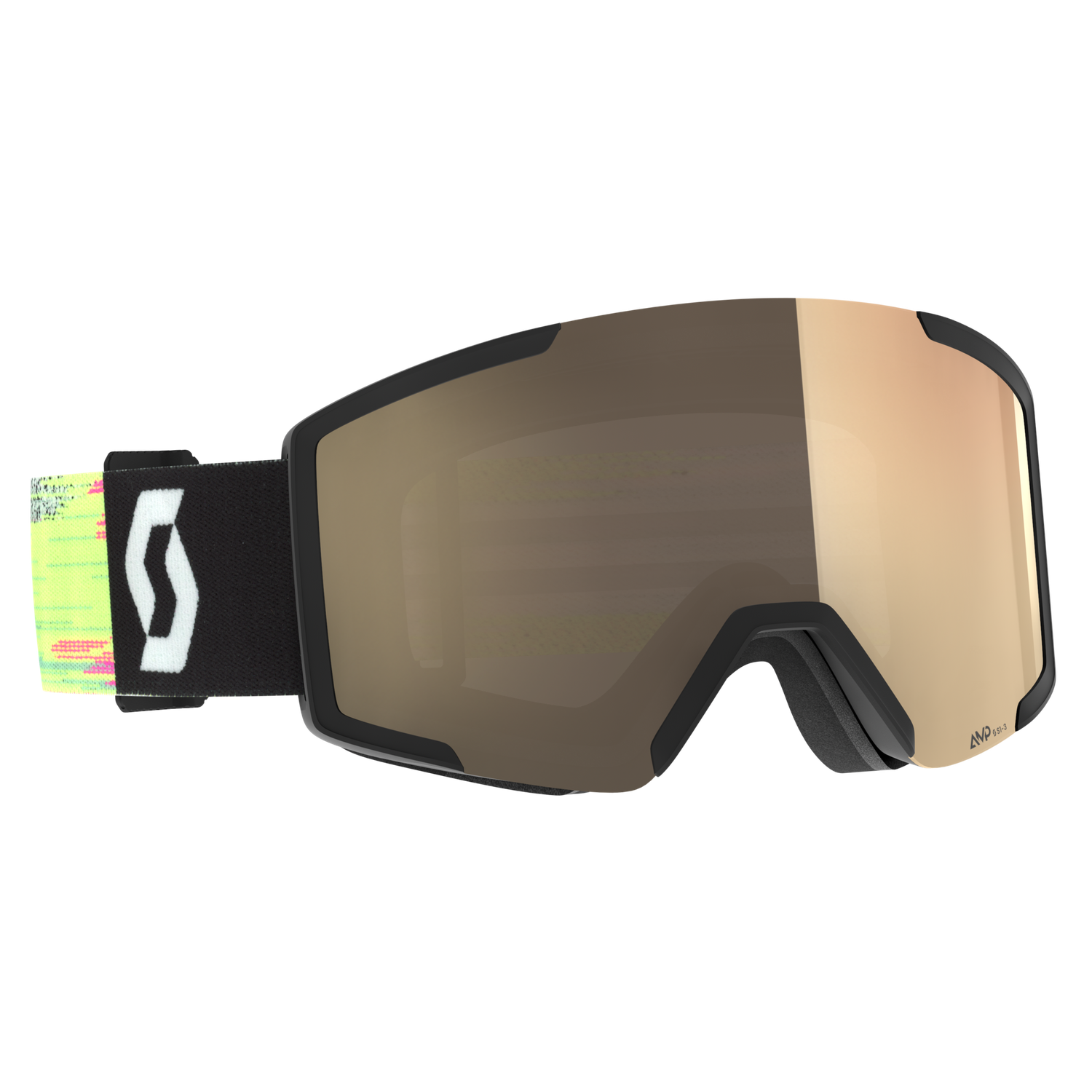 Scott Goggle Shield LS blk/neon yel ls bronz chr
