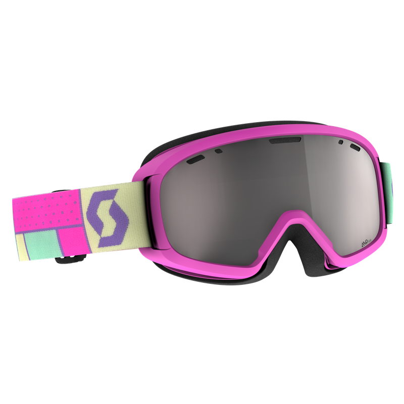 Scott  Goggle Jr Witty  neon pink silver chrome