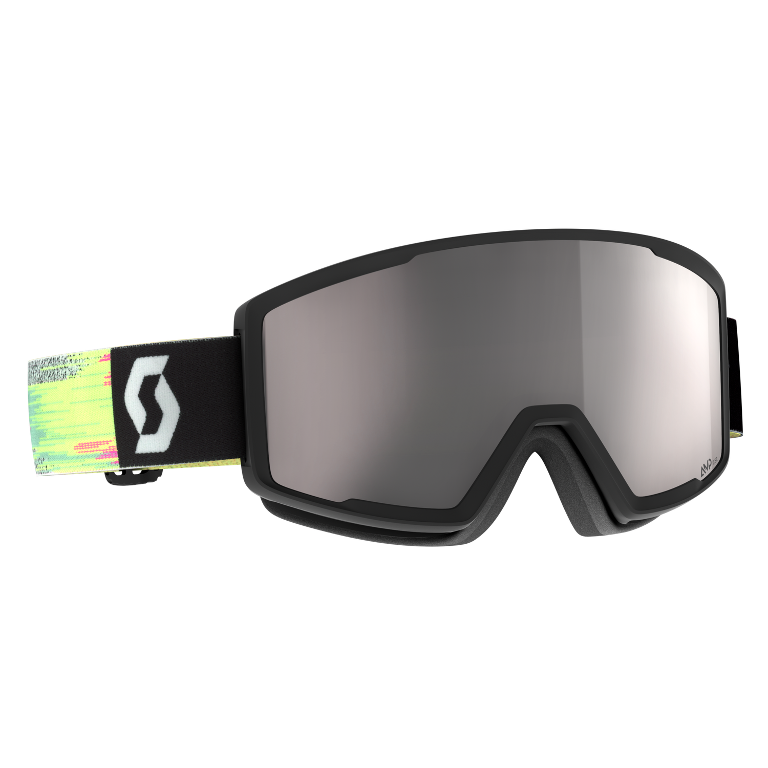 Scott Goggle Factor pro blk/neon yel silver chrom