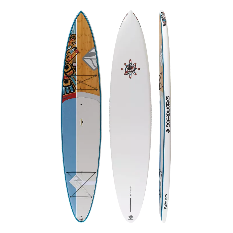 Boardworks Raven 12'6" Epoxy Paddleboard Fast gliding paddleboard at The Hardwear Co Kenora