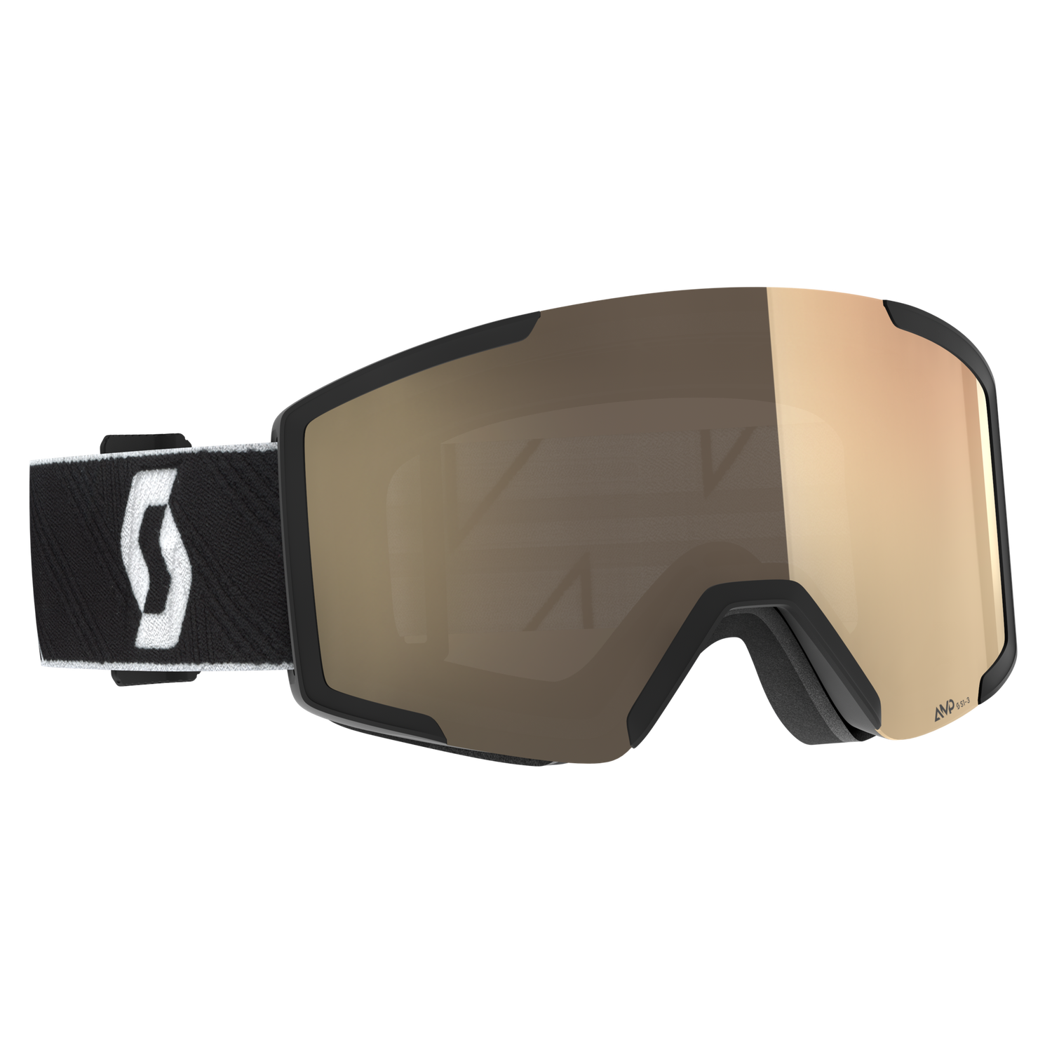 SCO Goggle Shield LS miner bl/whi lt.s.brz.chr