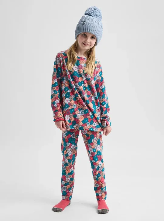Burton Kids HW Fleece Set, Color: Pop Floral, Size: S