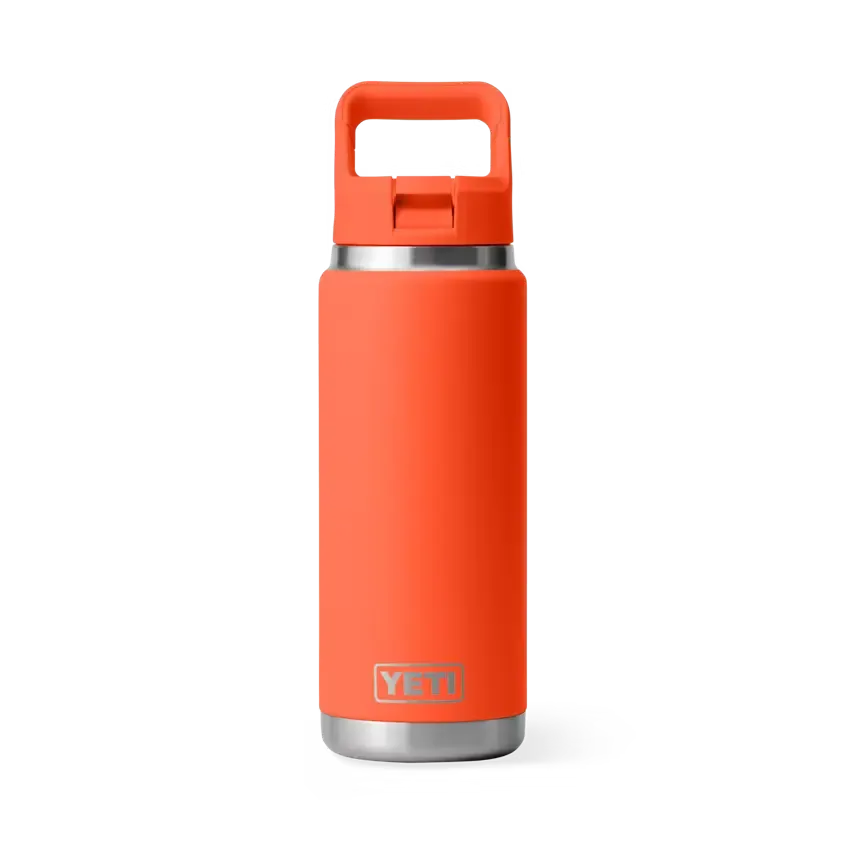 Yeti Rambler 769ml Bottle with Straw Cap, Color: Papaya
