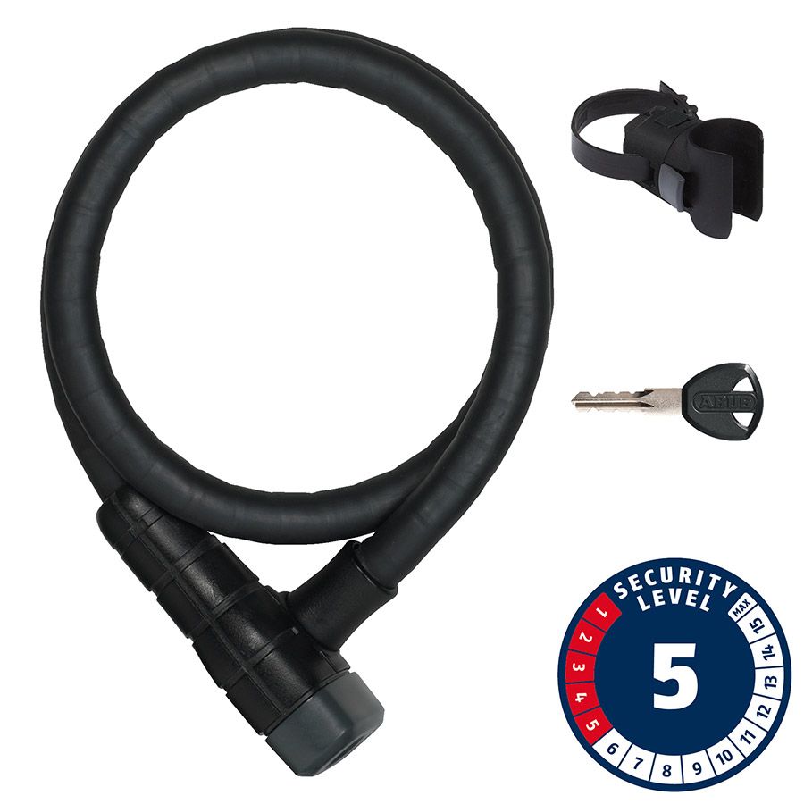 Abus, Microflex 6615K, Armored cable with key lock, 15mm x 85cm (15mm x 2.8')