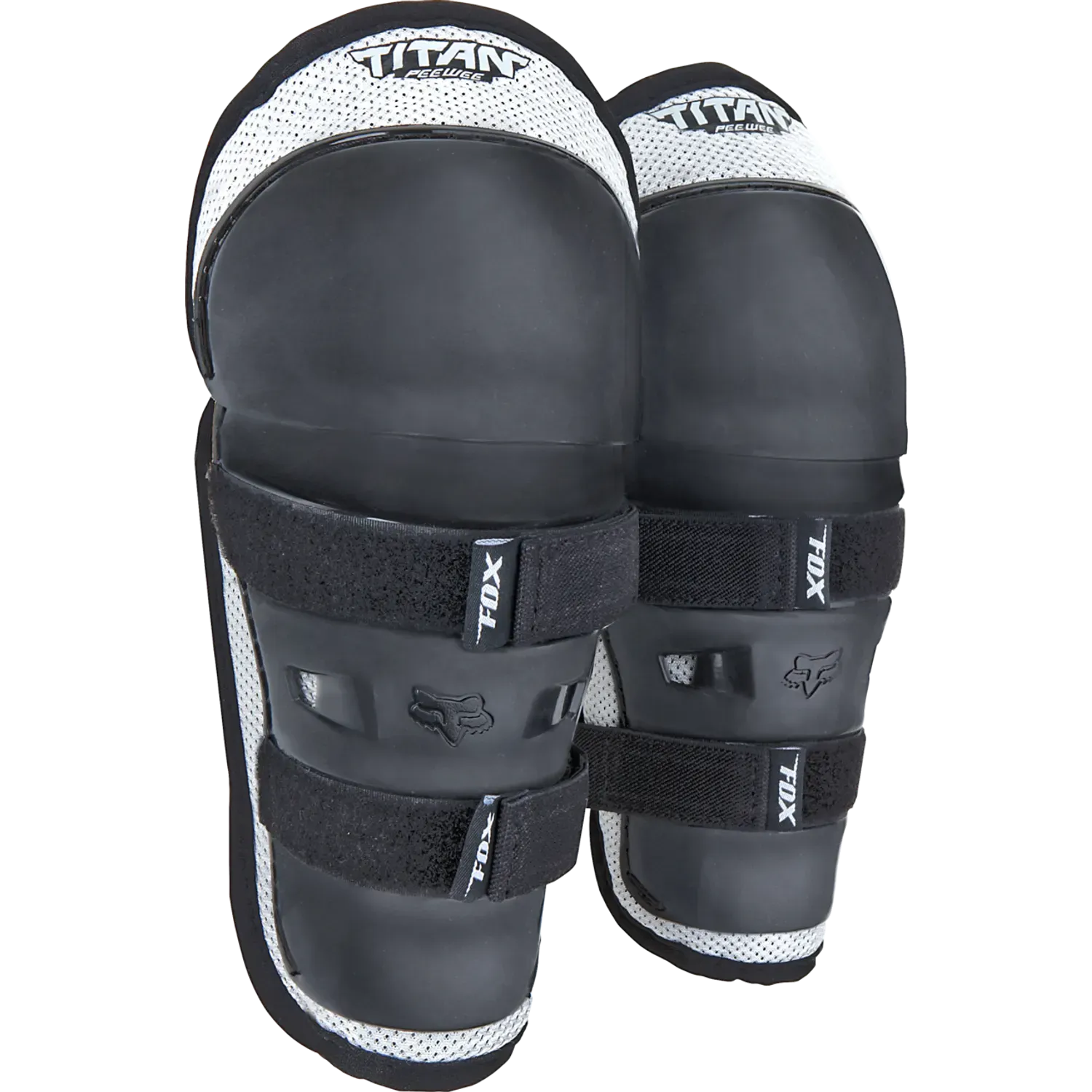 PeeWee Titan Knee/Shin G  Black/Silver OS