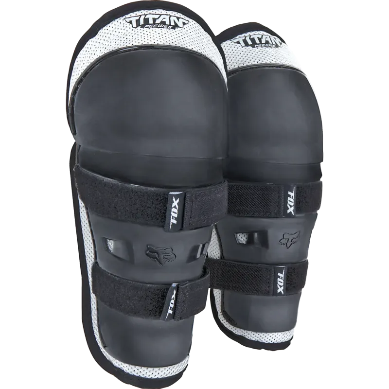 PeeWee Titan Knee/Shin G  Black/Silver OS