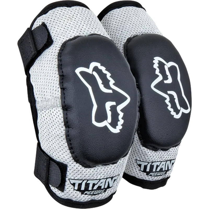 PeeWee Titan Elbow Guard  Black/Silver OS