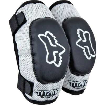 PeeWee Titan Elbow Guard  Black/Silver OS