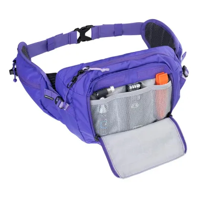 EVOC, Hip Pack 3 + 1.5L Bladder, Hip Pack, 3L, Included (1.5L), Violet