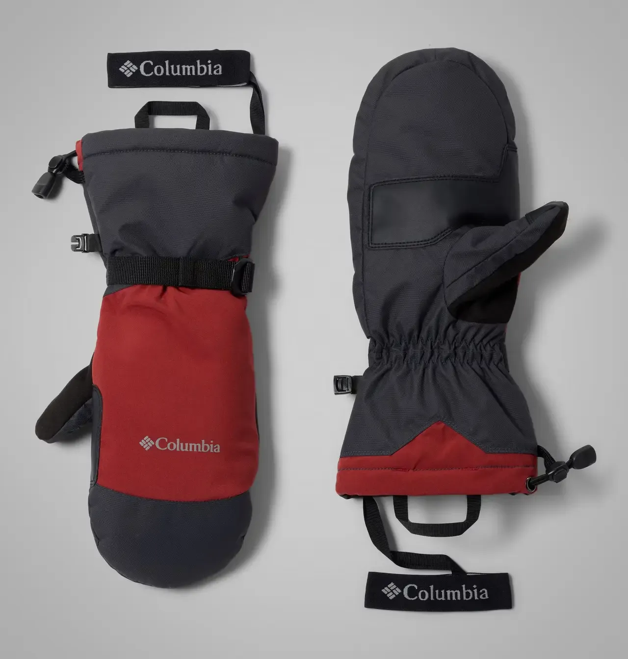 Columbia Arctic Slope Seeker Mittens, Color: Red Oxide/Shark, Size: S