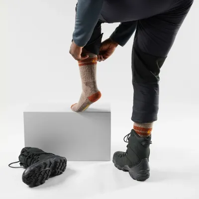 Mountaineer Maximum Cushion Tall Crew Socks FOSSIL L