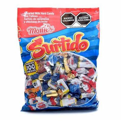 CARAMELO SURTIDO MONTES CON 100
