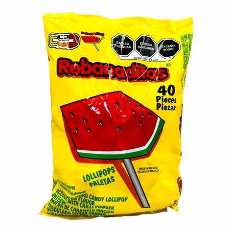 PALETA REBANADA DE SANDIA CANDY POP CON 40