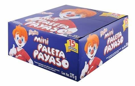 PALETA PAYASO MINI CON 15