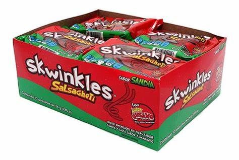 SKWINKLE SALSAGHETTI SABOR SANDIA CON 12