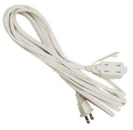 EXTENSION ELECTRICA BLANCA 6 MTS CON 3