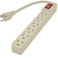 MULTICONTACTO DE PLASTICO DE 6 ENTRADAS