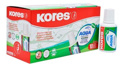 CORRECTOR AQUA KORES DE 20 ML CON 10