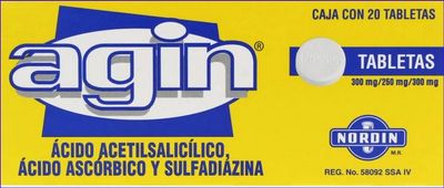 AGIN C/ 20 TABLETAS