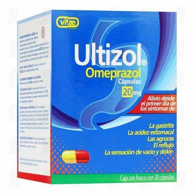 OMEPRAZOL ULTIZOL 20MG. C/32 CAPSULAS