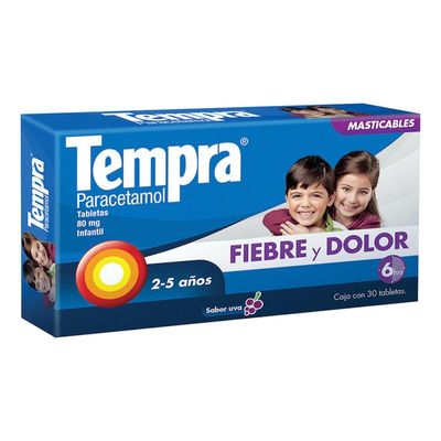 TEMPRA INFANTIL C/30 TABS  80 MG