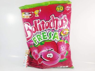 BOLITOCHAS SABOR FRESA CON 100 PIEZAS