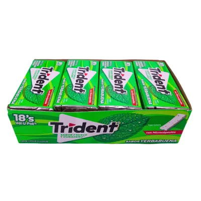 CHICLE TRIDENT VALUPACK 18S YERBABUENA C18