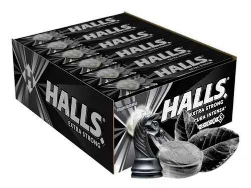 PASTILLAS HALLS NEGRAS CON 12
