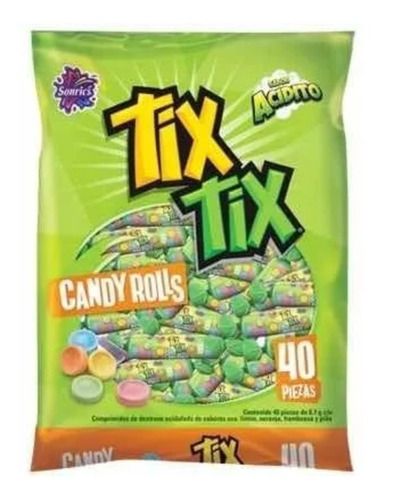 CARAMELO CANDY ROLLS TIX TIX CON 40