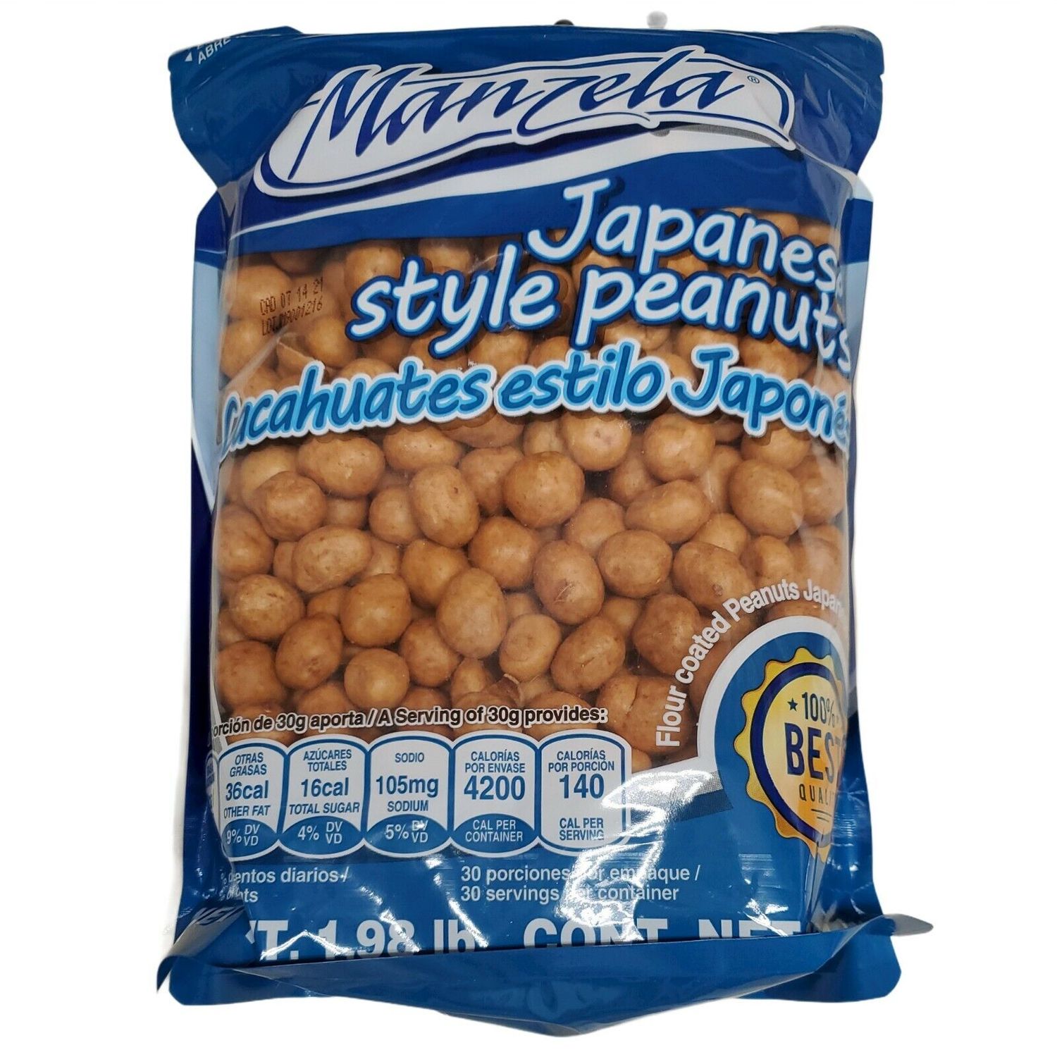 CACAHUATE JAPONES MANZELA 1KG