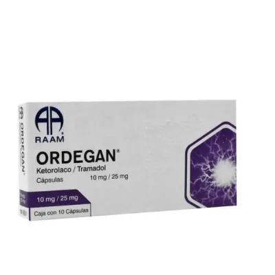 KETOROLACO CON TRAMADOL 10/25MG CON 10 CAPSULAS