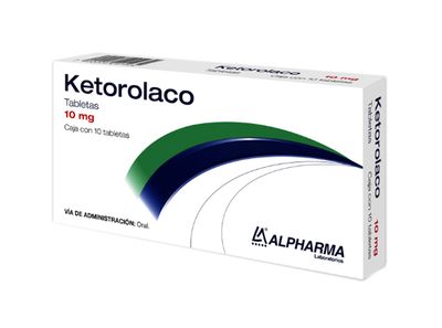 KETOROLACO CON 10 TABS 10MG, CON 3 CAJAS