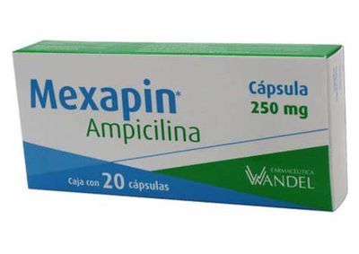 AMPICILINA 250MG CON 20 CAPSULAS, PROMOCION: 2 CAJAS POR: