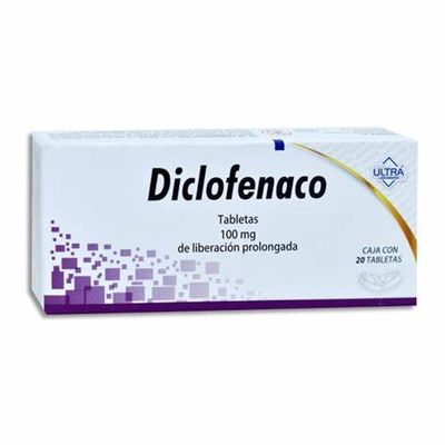 DICLOFENACO 100MG CON 20 TABS, 3 CAJAS POR: