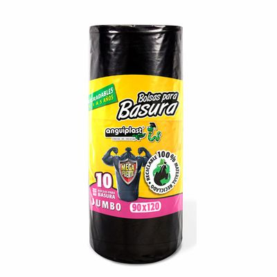 BOLSA NEGRA DE BASURA ROLLO 90X120, CON 3 ROLLOS POR: