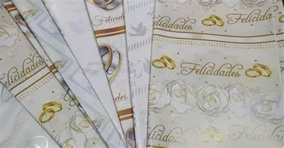 PAPEL DE REGALO DE BODA SURTIDO CON 25
