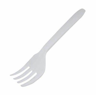 TENEDOR MEDIANO DESECHABLE, PAQUETE CON 25 PIEZAS, 6 PAQUETES POR