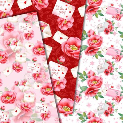 PAPEL DE REGALO DIA DE LA MADRE SURTIDO CON 25