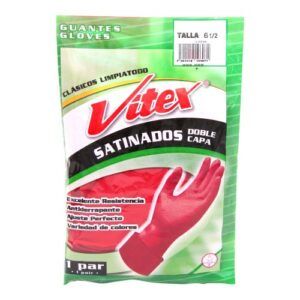 GUANTE DE LIMPIEZA VITEX CLASICO MEDIANO, 3 PARES POR: