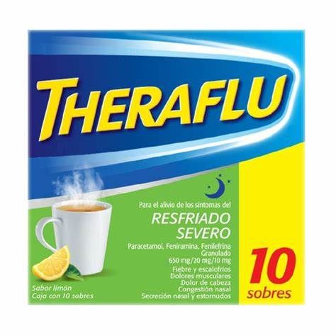 THERAFLU VERDE RESFRIADO SEVERO CON 10 SOBRES