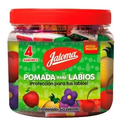 POMADA PARA LABIOS JALOMA EXHIBIDOR CON 60PZS