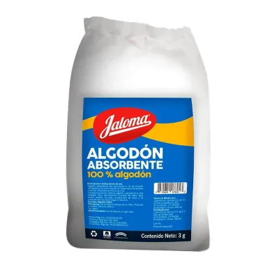 ALGODON JALOMA 3GR CON 100 PIEZAS