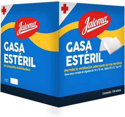 GASA JALOMA 10X10, EXHIBIDOR CON 100 PZS