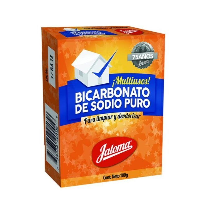 BICARBONATO DE SODIO JALOMA 100GR, CON 6 CAJAS