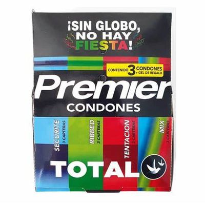 PRESERVATIVO PREMIER CON 12 EMPAQUES CON 3 PIEZAS