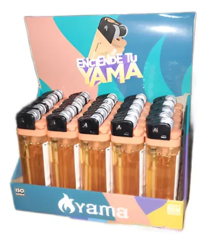 ENCENDEDOR YAMA EXHIBIDOR CON 25 PIEZAS