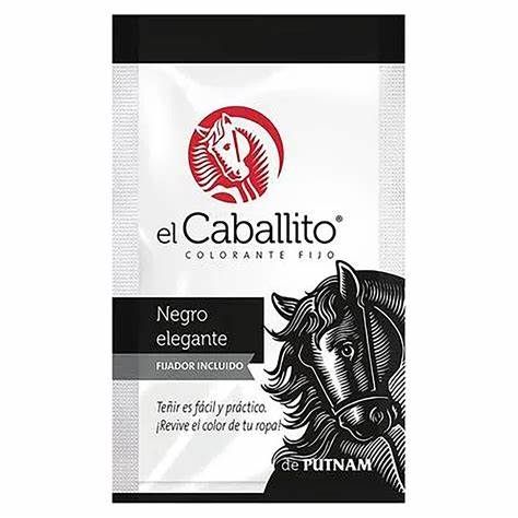 COLORANTE EL CABALLITO SURTIDO CON 12 (6 SOBRES COLOR NEGRO + 6 SOBRES COLOR AZUL MARINO)