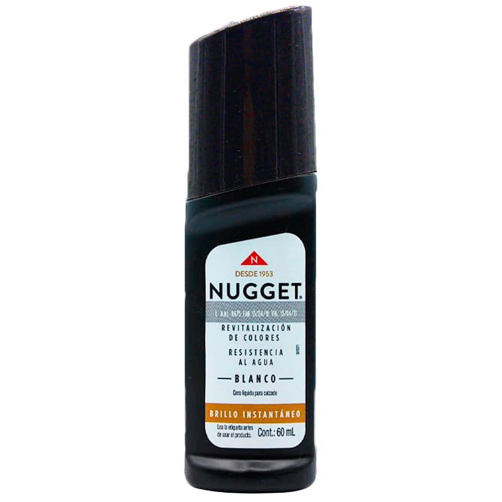 CERA LIQUIDA NUGGET 60ML COLORES SURTIDOS CON 12 (6 BLANCOS + 6 NEGRO)