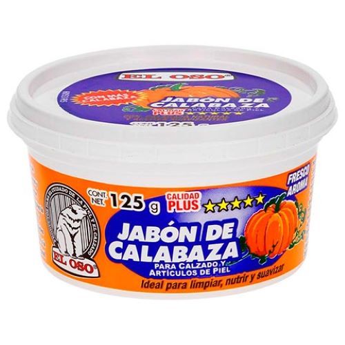 JABON DE CALABAZA EL OSO 125GR CON 3 LATAS