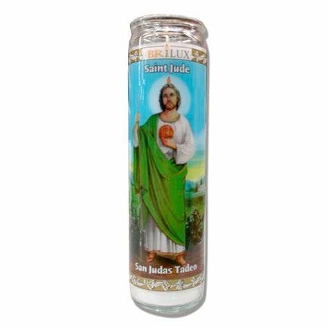 VELADORA SAN JUDAS TADEO CON 6 PIEZAS
